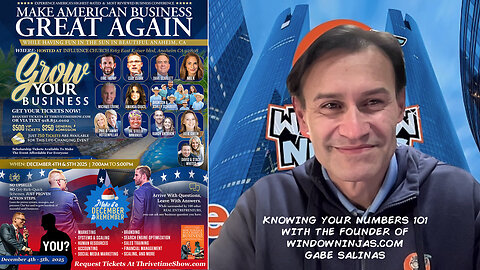 Business Coach | Knowing Your Numbers | “It’s not how much money you make. It’s how much money you keep.” - Robert Kiyosaki (Rich Dad Poor Dad) + Interview w/ Eric Trump & Kiyosaki + Join Eric Trump At Dec. 4-5 Bus. Conf.