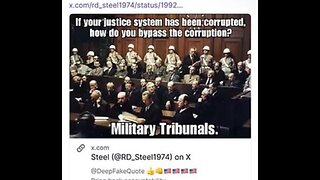 Trump post - Military Tribunals