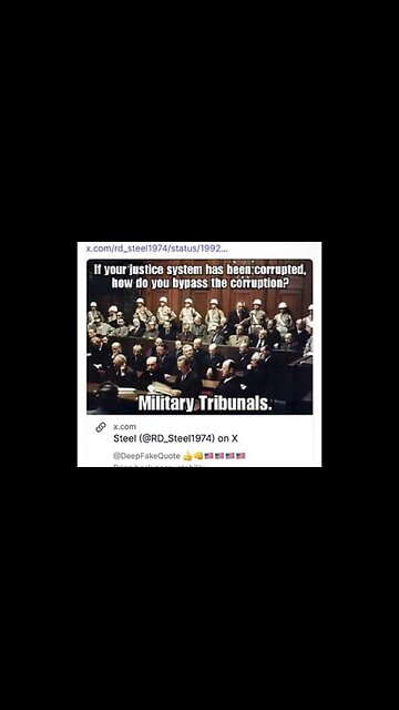 Trump post - Military Tribunals