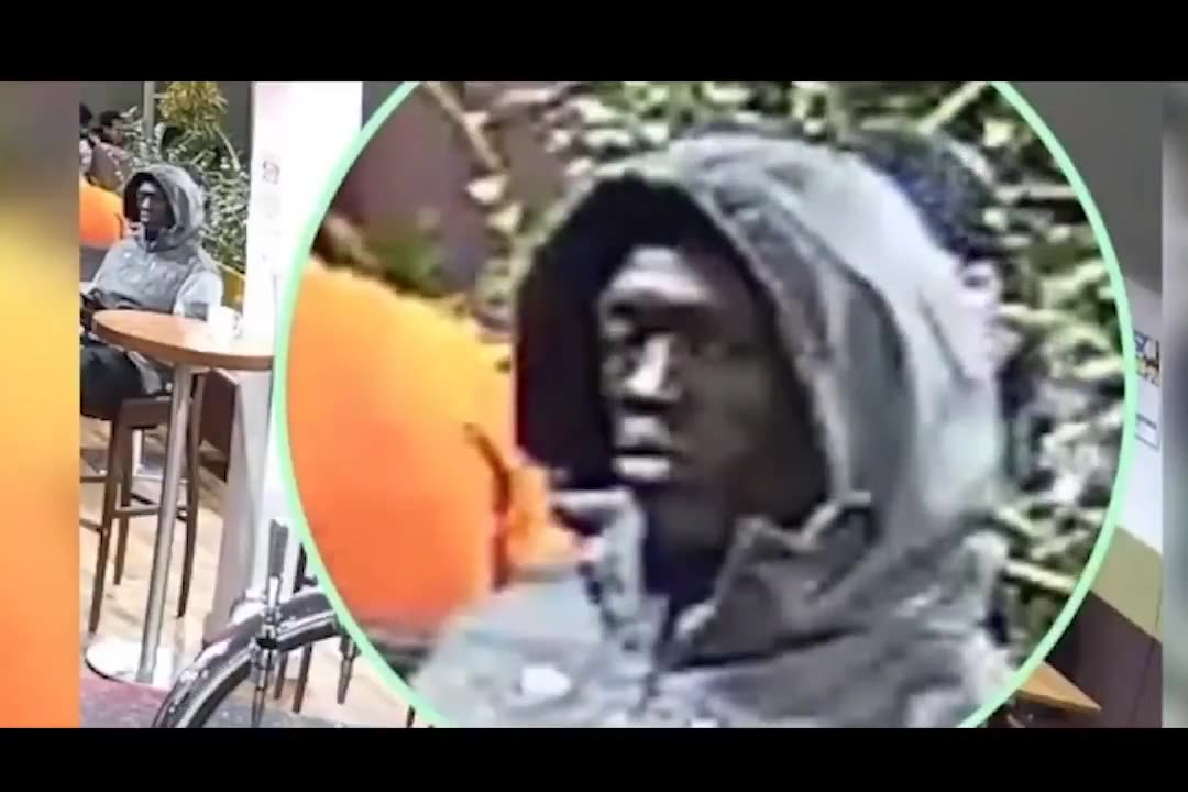 This is the horrifying CCTV footage of Deng Majek in the lead up to the murder of Rhiannon Whyte