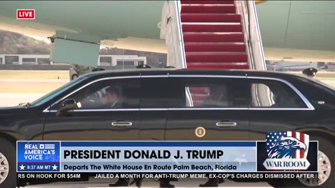 POTUS BOARDS AF1 TO WEST PALM BEACH