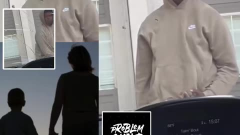 Mother records chilling video of her out of control son breaking her windshield.