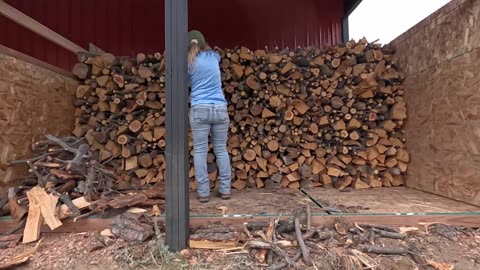 Filling The Wood Rack