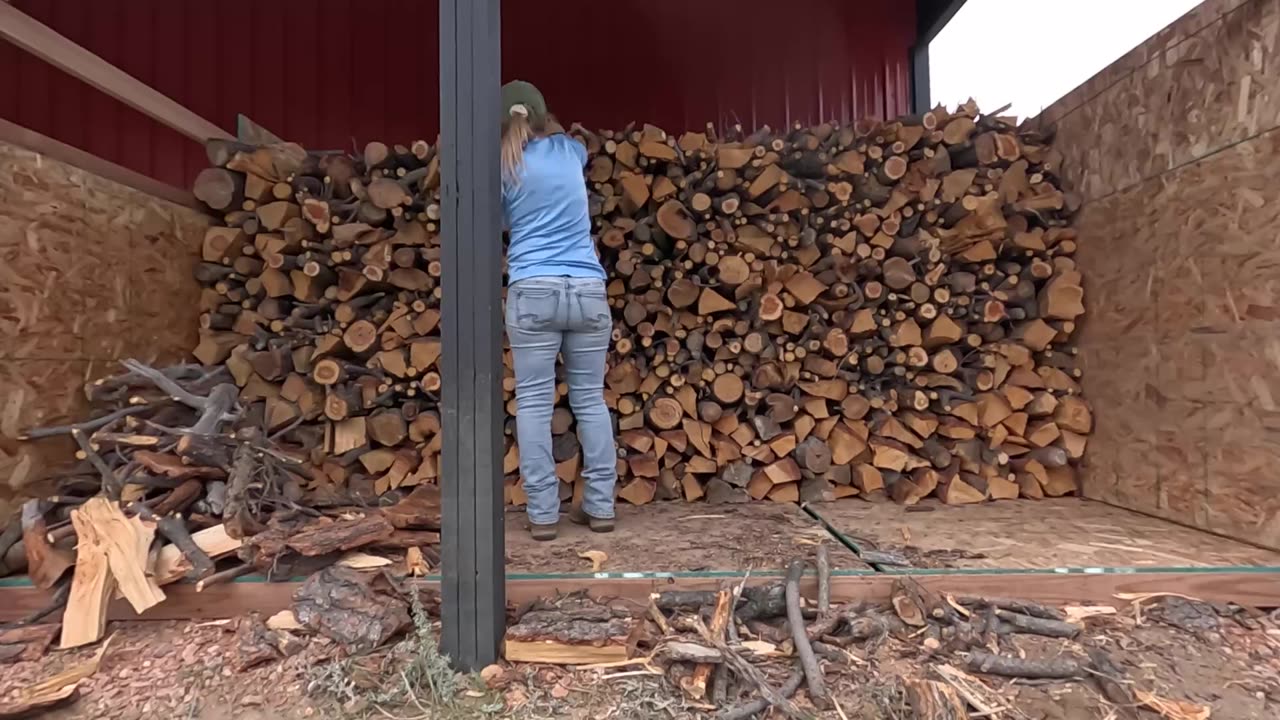 Filling The Wood Rack