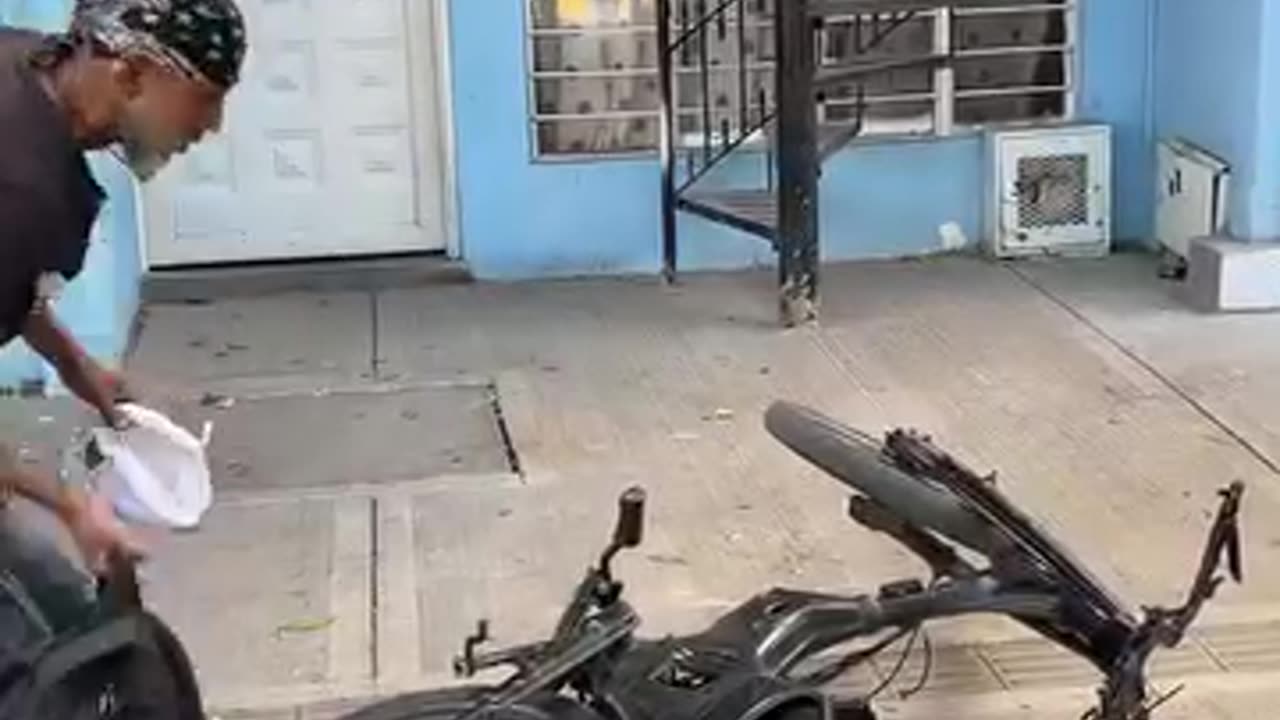 trending motorcyle prank