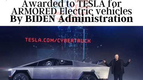 Elon's $400M Tesla contract was from BIDEN Administration, NOT TRUMP!