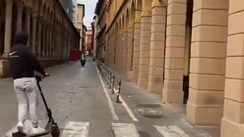 This was Bologna, Italy, today it has become an Islamic caliphate