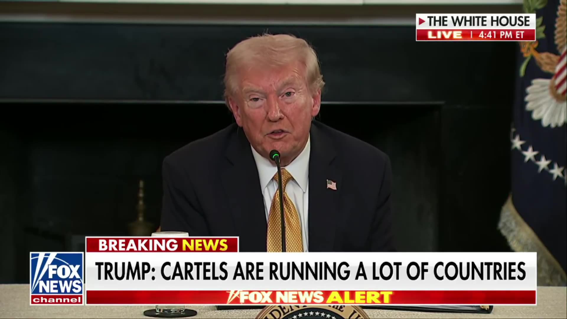 President Trump says MEXICO and COLOMBIA are being run and dominated by the cartels