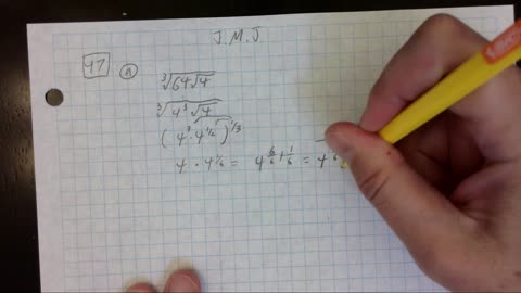 Saxon Algebra 2 Lesson 47 (a)