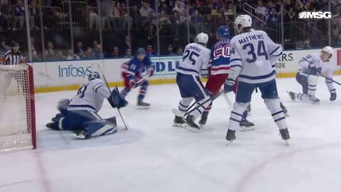 New York Rangers - Borgs with the shot + Mika redirects it.