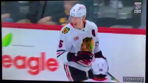Blackhawks D #5 Connor Murphy 🥅(3)🏒Wrist-Shot Goal