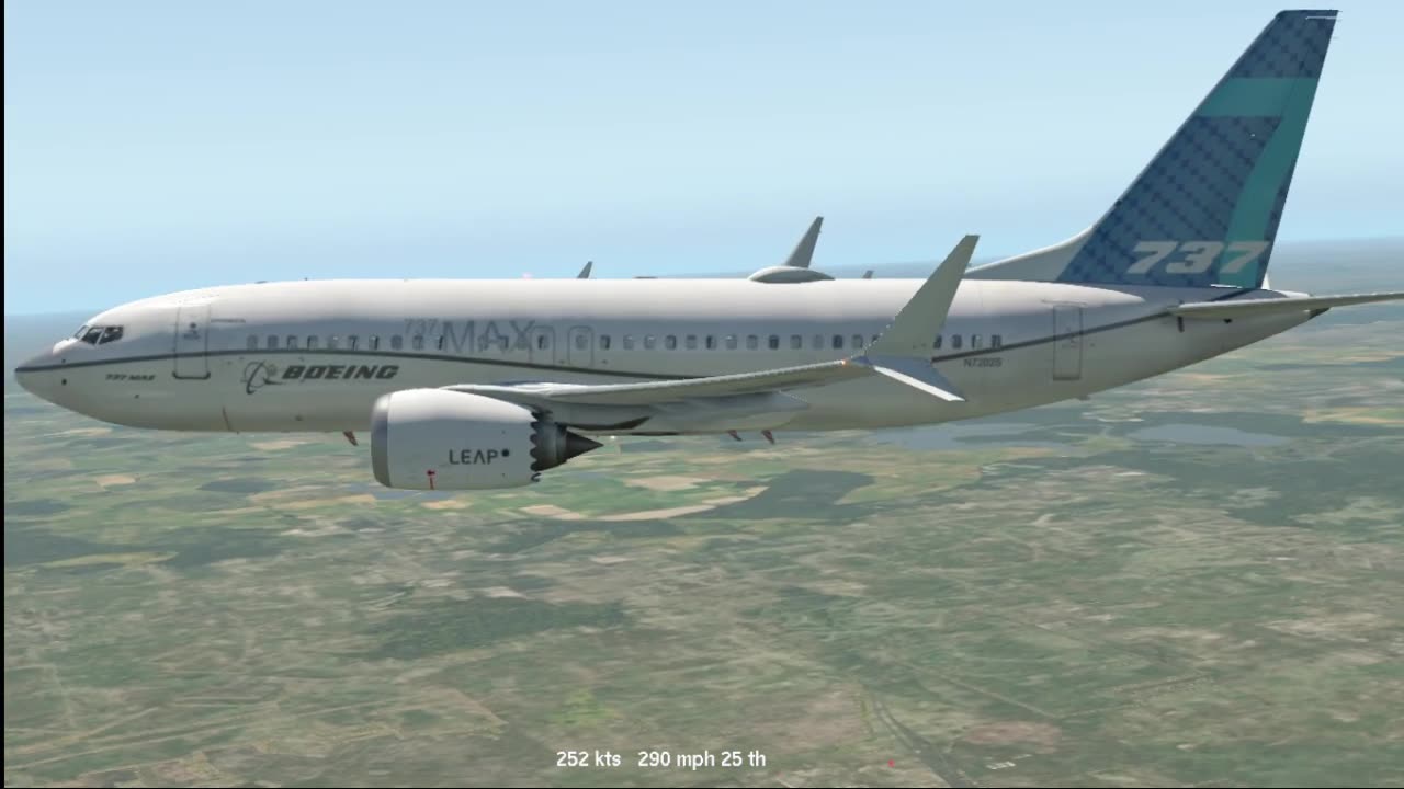ZIBO Boeing 737-700 MAX on Xplane 11 under Ubuntu 24 over TEXAS still in 2025