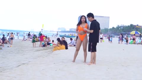 ☀️ Vietnam’s Hottest Beach Scene! 🌴 1000 Stunning Women Enjoying the Sun! 😍🏖️