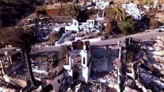 Drone video reveals sweeping fire wreckage along Malibu’s coast