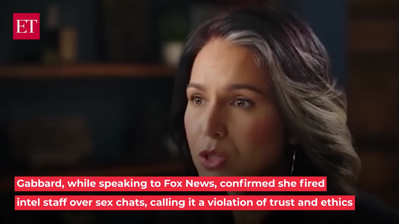 'Really horrific behavior, Tulsi Gabbard fires 100 intel officers over NSA sex chatroom scandal.