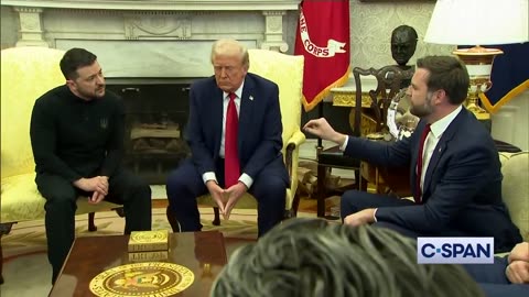 NOW - Zelensky, Trump, and Vance argue in the Oval Office.