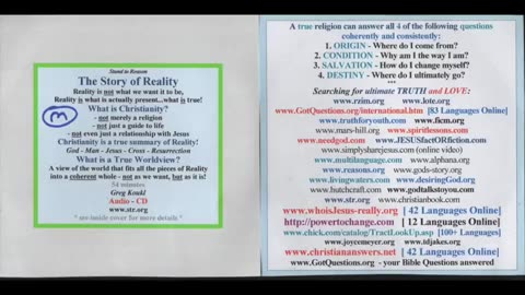 Greg Koukl - "The Story of Reality" Blackhawk Chuch