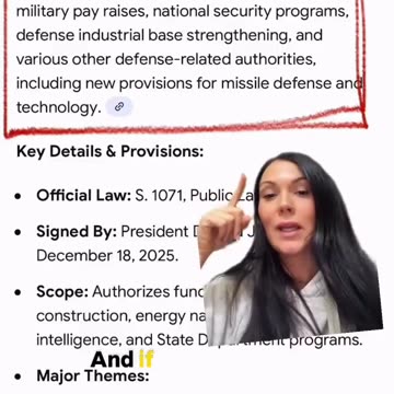 Trump signs into law a “National Defense Authorization Act”.