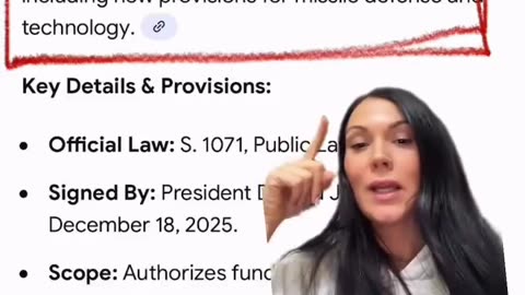 Trump signs into law a “National Defense Authorization Act”.