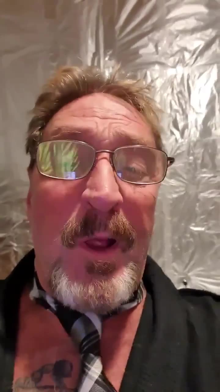 John McAfee said he donated laptops to the u.s. government and he found that some
