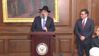 Speaker Johnson and Minority Leader Hakeem Jeffries participate in the U.S.