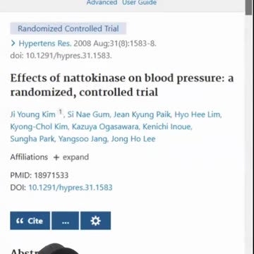 Study: High Blood Pressure Normalized With Nattokinase!