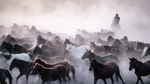 Wild Horses by Ahmet Çığşar | 4K Screensaver for TV Frame