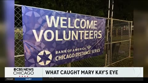 Shots of the moon, Chicago Marathon volunteers