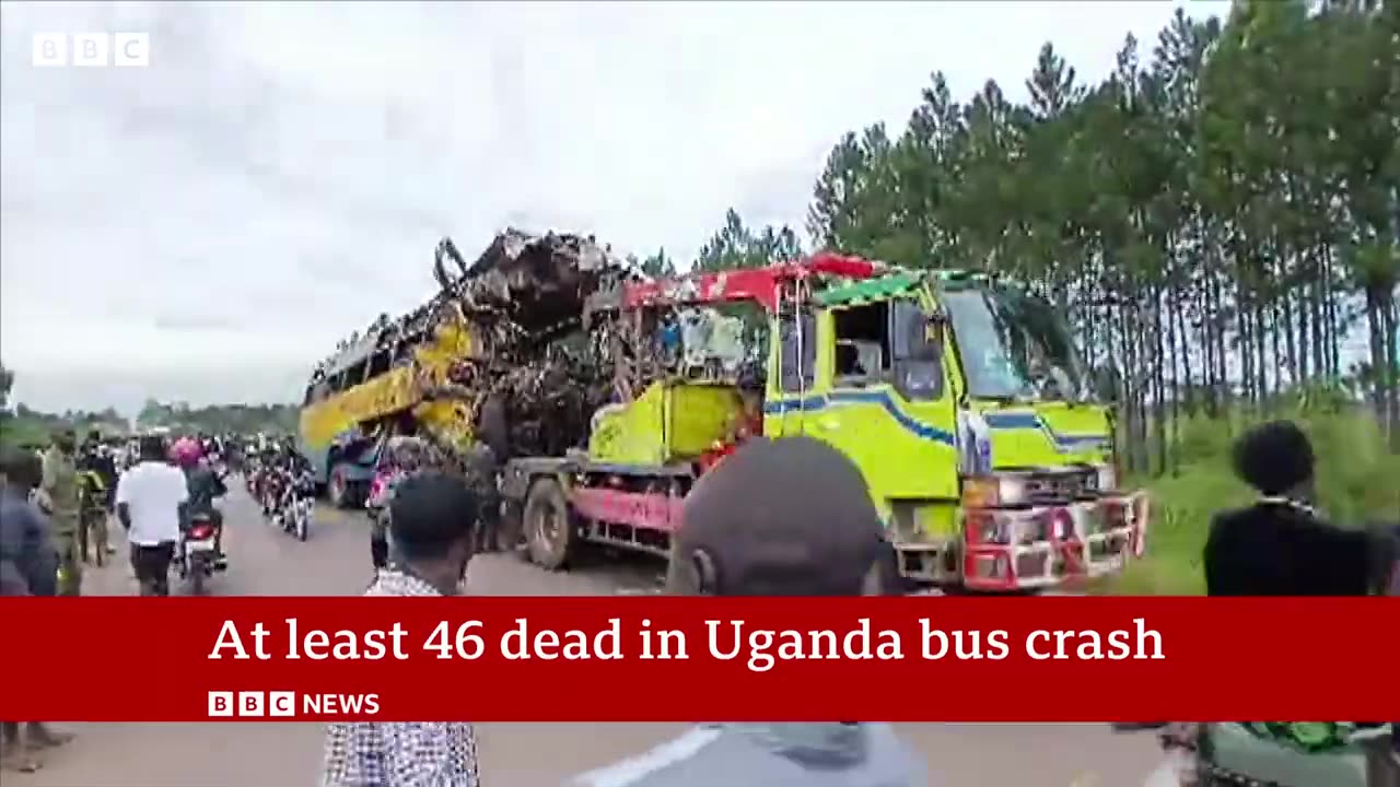 Uganda bus crash leaves more than 40 dead