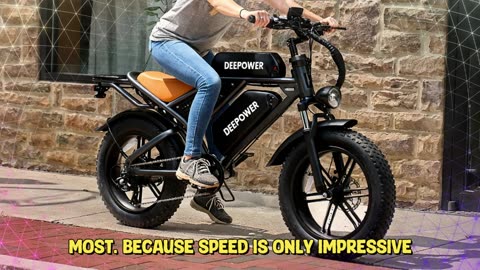 DEEPOWER SQ7 Electric Bike 1000W 48V 60AH Dual Battery 20-inch Fat Tire All-Terrain Ebike