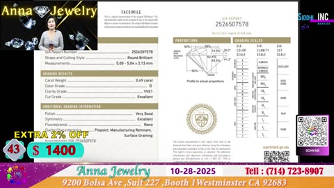 Anna Jewelry 10-28-2025 | 10% OFF | Nu Trang Cao Cap Phuoc Loc Tho #annajewelry#welivecali