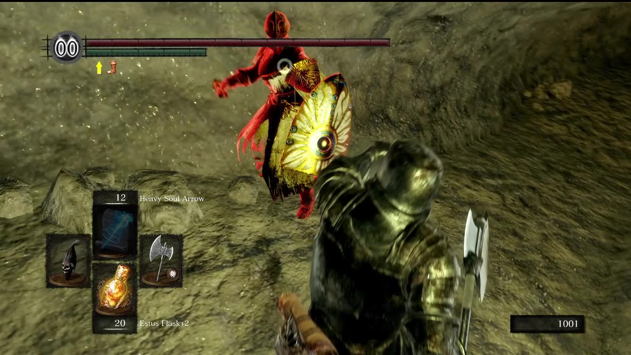 Dark Souls Remastered | Dark spirit Paladin Leeroy invasion & loot drop (in Tomb of the Giants)