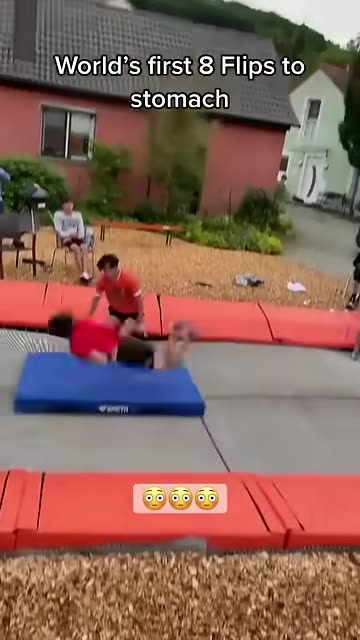 8 flips in the air 😳😦_ _shorts