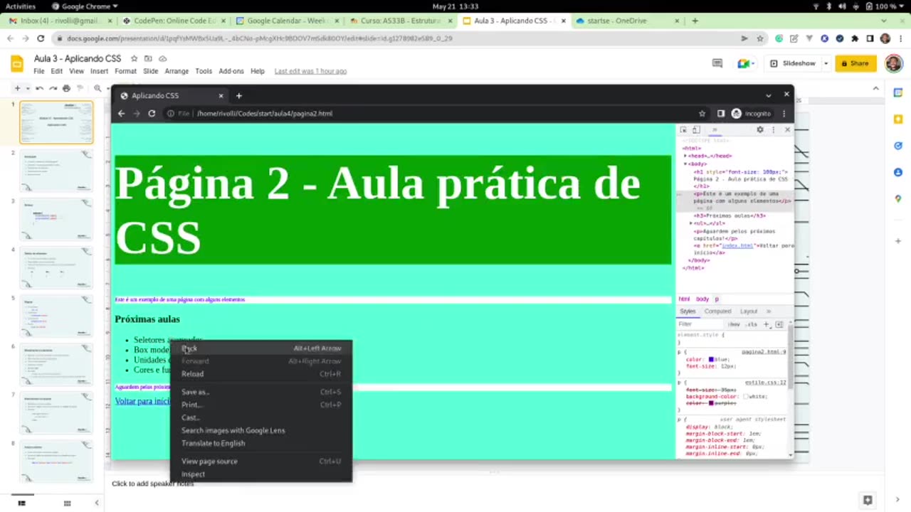 Módulo IV - CSS - Aula 4 - Mão na massa