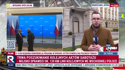 Akty dywersji na polskiej kolei. Tusk dostał sygnał od RCB dopiero po 2 godzinach
