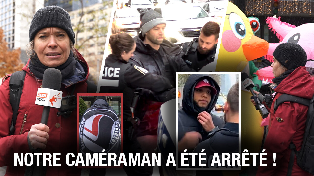 Des voyous masqués tentent de bloquer Rebel News lors d’un rassemblement d’Antifa