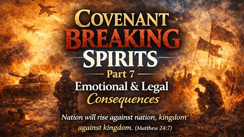 Covenant Breaking Spirits Part 7 - Emotional & Legal Consequences - Dec 28, 2025