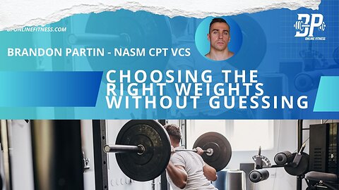 Livestream Discussion - Choosing the Right Weights Without Guessing