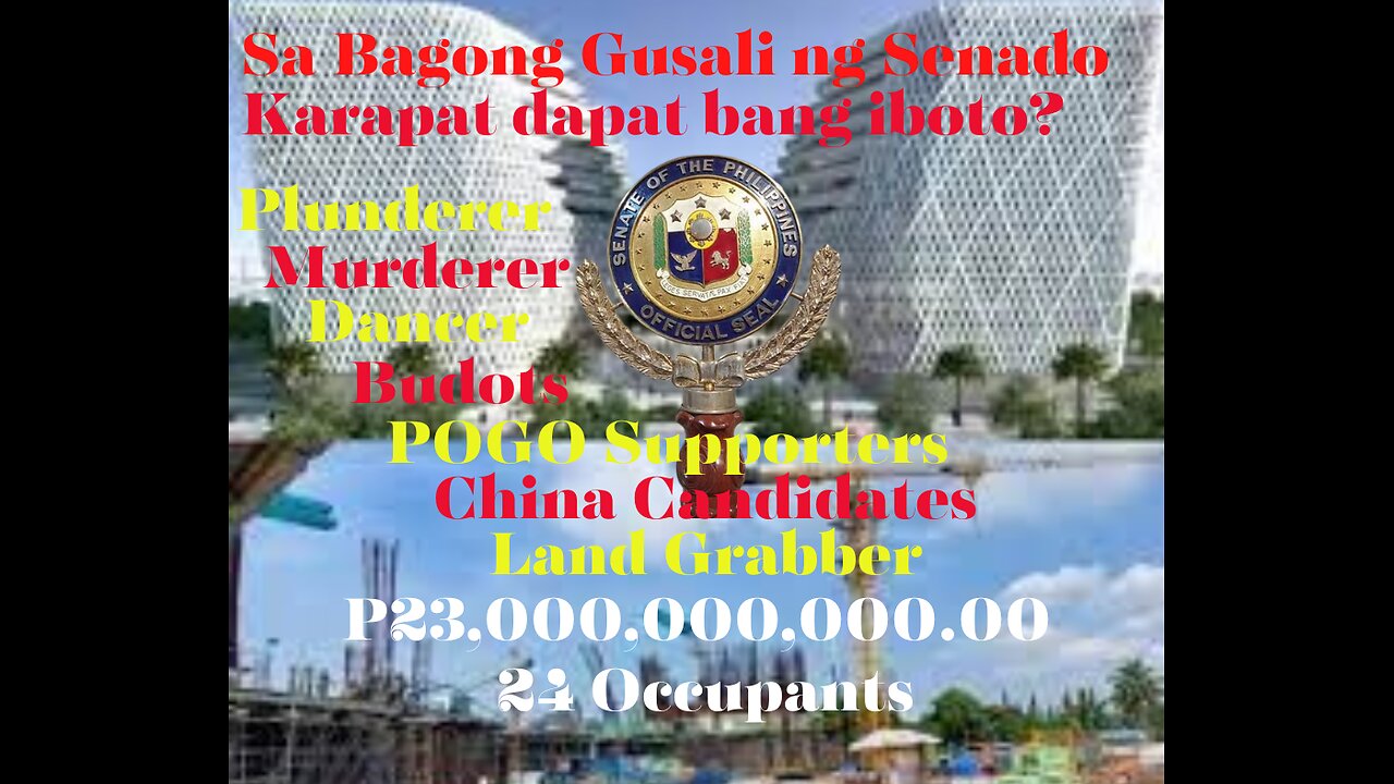 Senador Asyong Aksaya!! The Brazenness,Flagrantly Blatant Shamelessness of the Philippine Senate!!