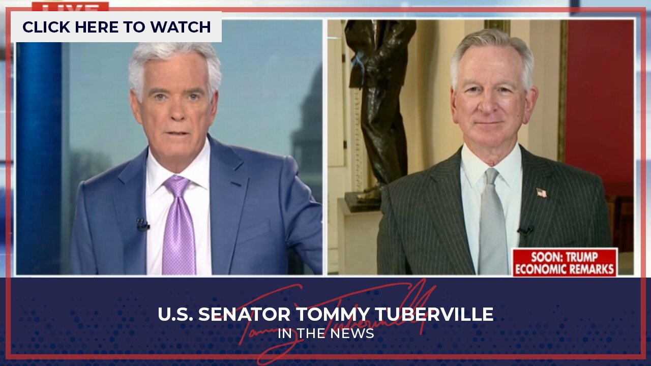 Senator Tuberville Joins America Reports on Fox News Ahead of Senate Vote on S. 9