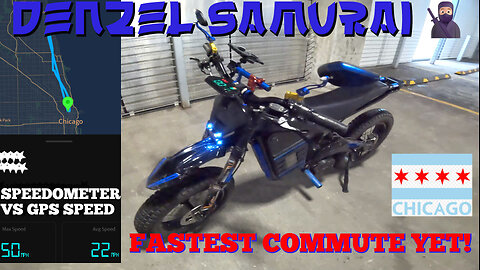 DENZEL SAMURAI 72V eBIKE | FASTEST COMMUTE TO DOWNTOWN YET | CHEAT PAST TRAFFIC JAMS, SEE GPS REULTS
