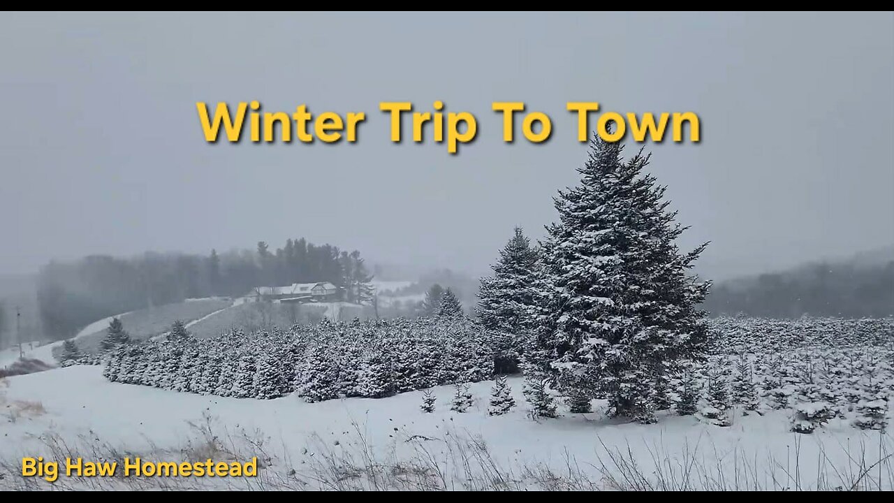Snow Trip to town and plowing