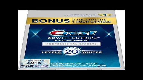 Crest 3D Whitestrips Professional Effects Teeth Whitening Strip Kit 44 Strips (22 Review