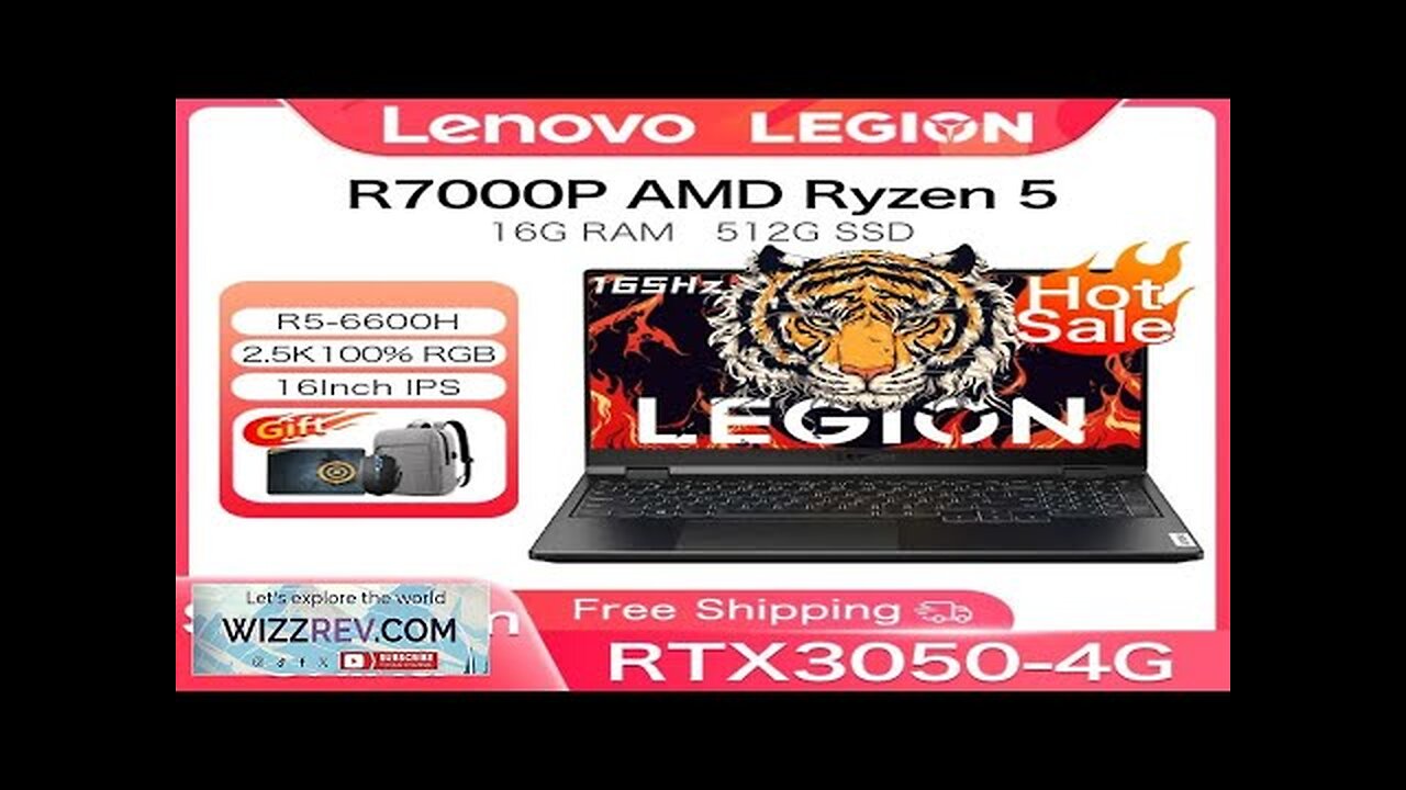 Lenovo Legion R7000P 2022 15.6Inch Gaming Laptop AMD Ryzen 5 6600H RTX3050 Review