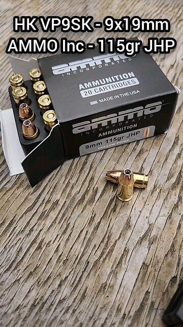 [Chrono] (9x19mm) HK VP9SK - AMMO Inc 115gr JHP