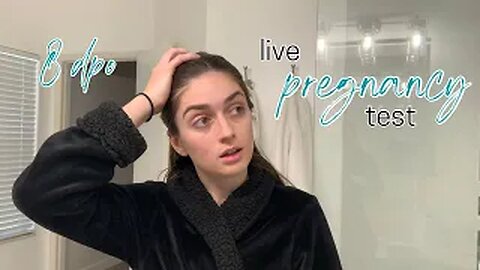 Live Pregnancy Test | Clomid Round 1 | 8 DPO