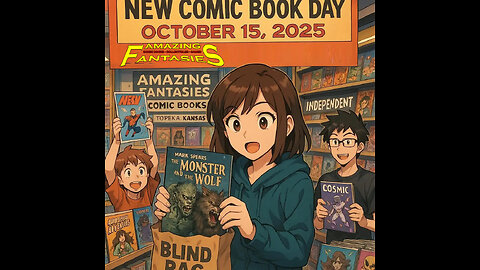 New Comic Book Day October 15th Amazing Fantasies Mark Spears Monster and the Wolf Blind Bag Opening