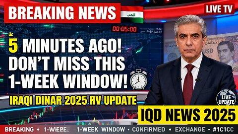 ⚠️ 5 Minutes Ago! Don’t Miss This 1-Week Window — Iraqi Dinar 2025 RV Update 💥 💥 Iraqi Dinar News
