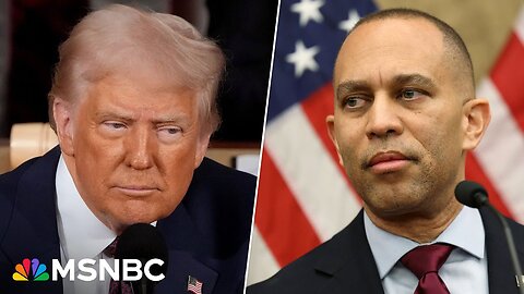 Jeffries UNCORKS on divisive trump 