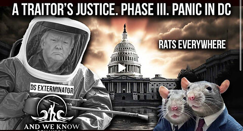 A Traitor’s justice, RATS everywhere, VANCE destroys EVIL with TRUTH, IRS NEXT! PRAY!